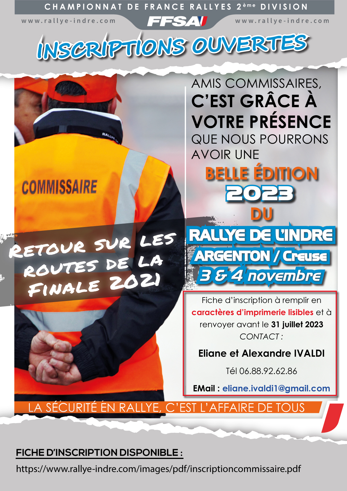 Inscription Rallye Finale 2022