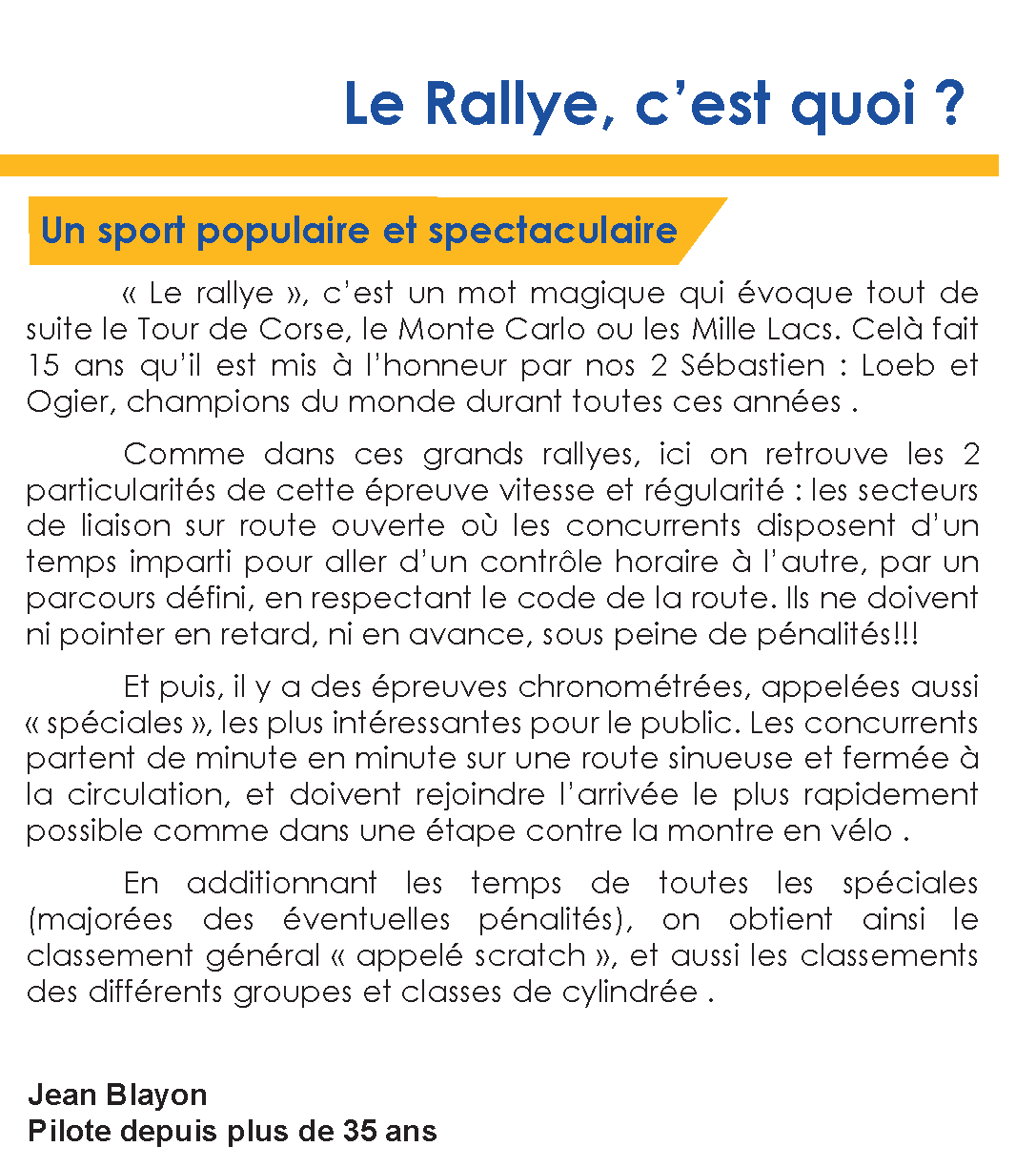 rallye c'est quoi